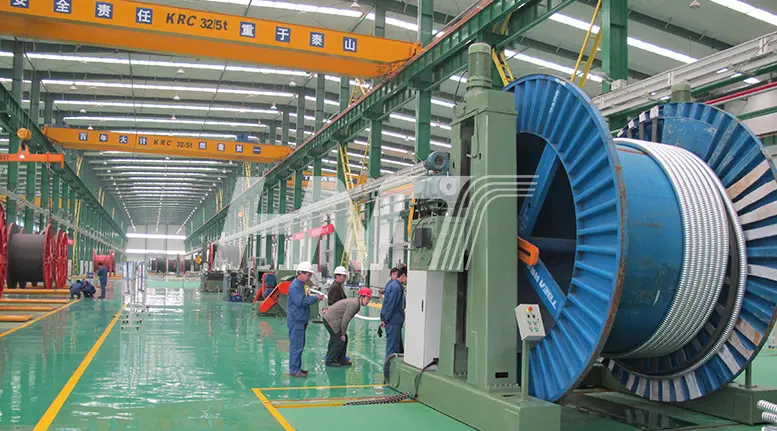 How automated is the Gantry type pay-off and take-up line?