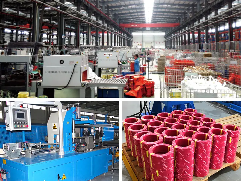 Automatic Cable Coil Strapping and Shrink Wrapping Machine